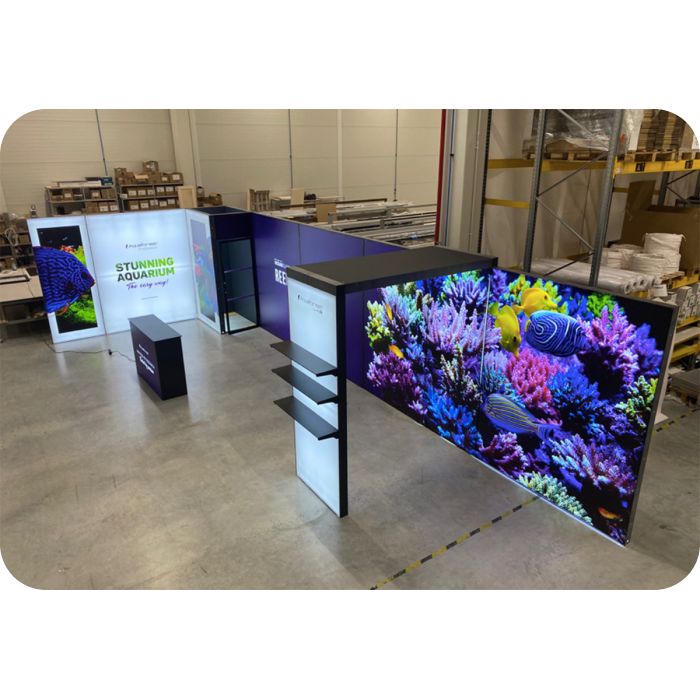 Expo stánok s mediálnym hubom